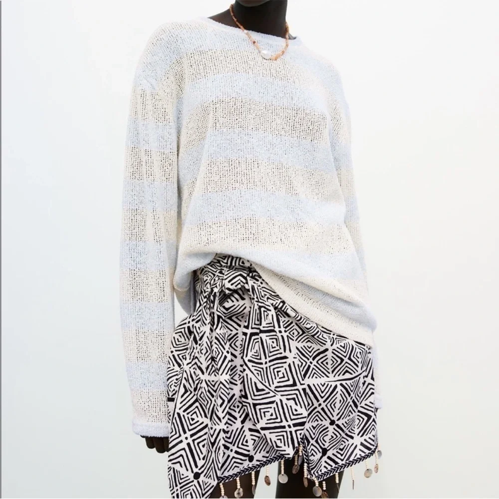 Zara Striped Rustic Sweater - Picture 1 of 7